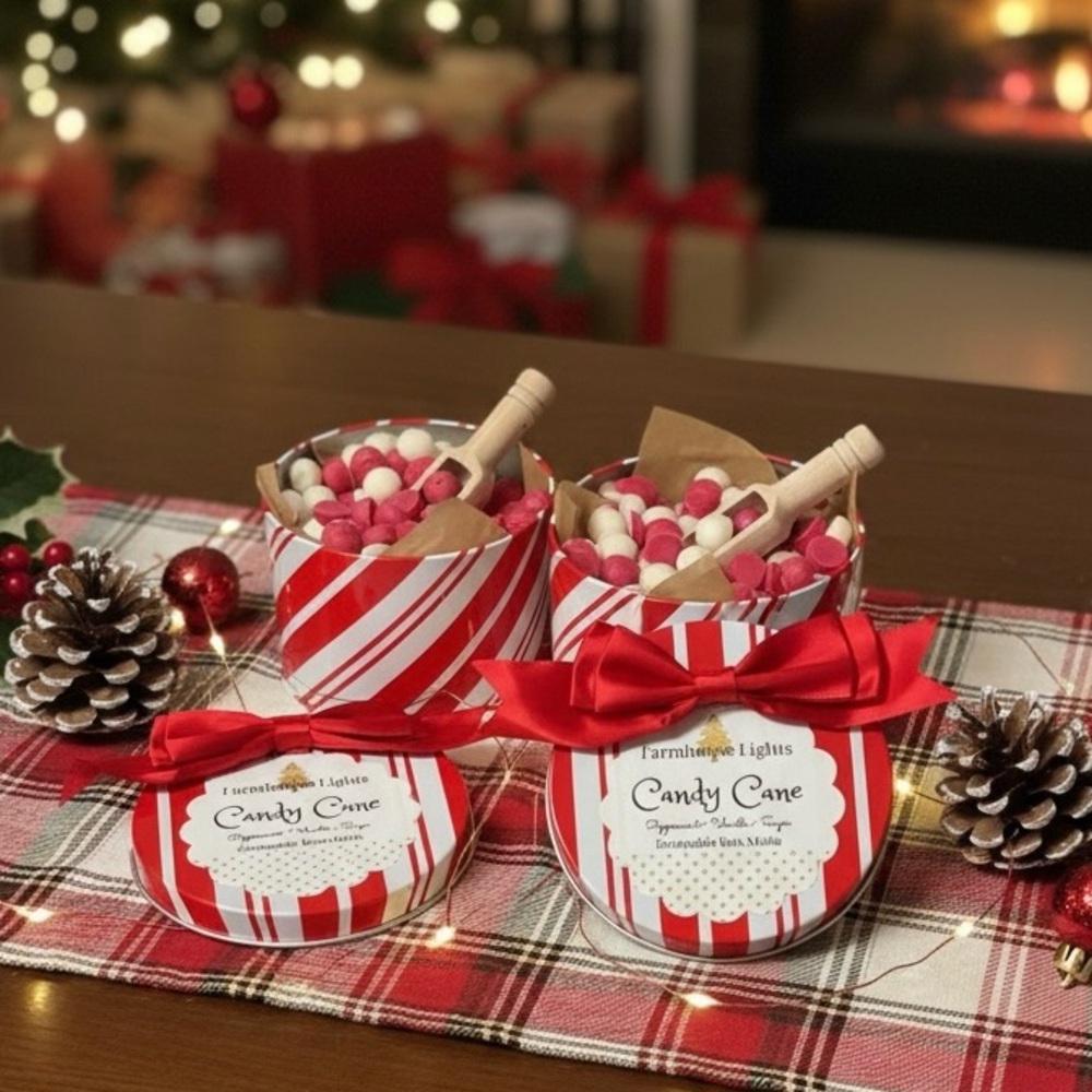 Candy cane scoopable wax melts